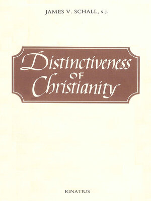 cover image of The Distinctiveness of Christianity